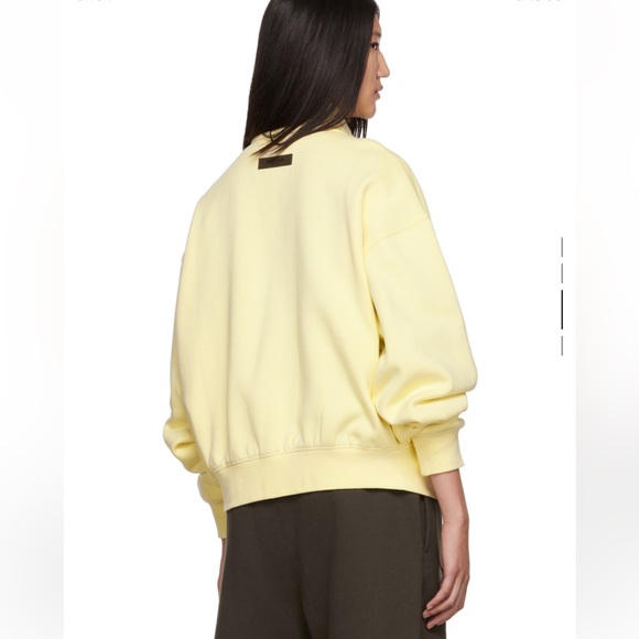 NWT FEAR OF GOD ESSENTIALS Yellow Full Zip Jacket - Picture 3 of 4